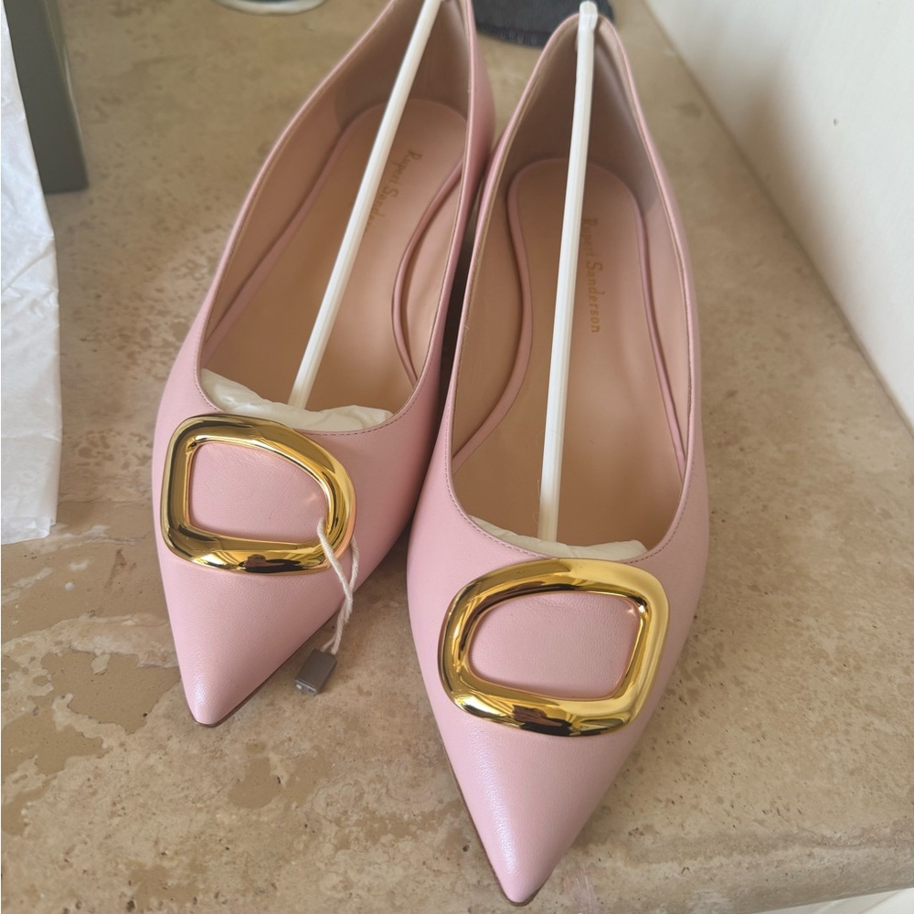 Rupert Sanderson Pink bedfa pebble shoes
